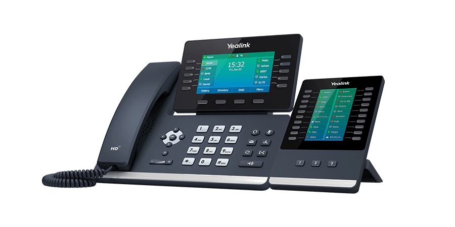 Yealink T54W business IP phone with EXP50 expansion module